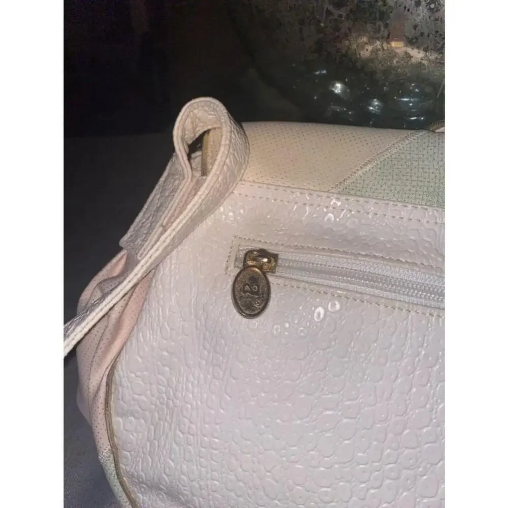 Women's Nas Bag White and Gold and pink Handbag